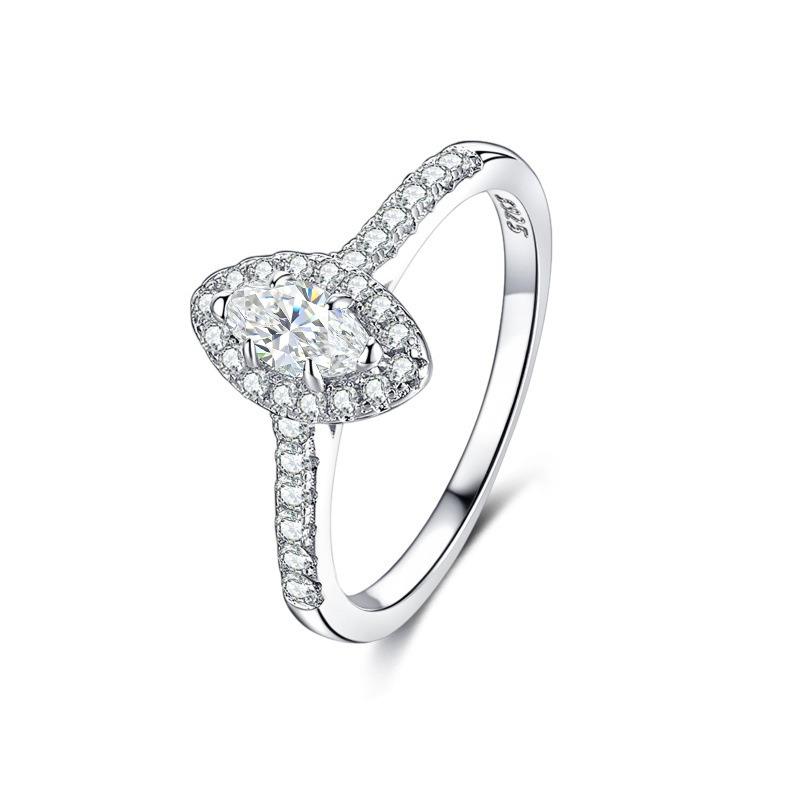 Teardrop Halo Ring - product